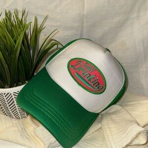 Green and White Trucker Hat